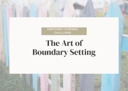 The Art of Boundary Setting Blog Post with a fence in the background