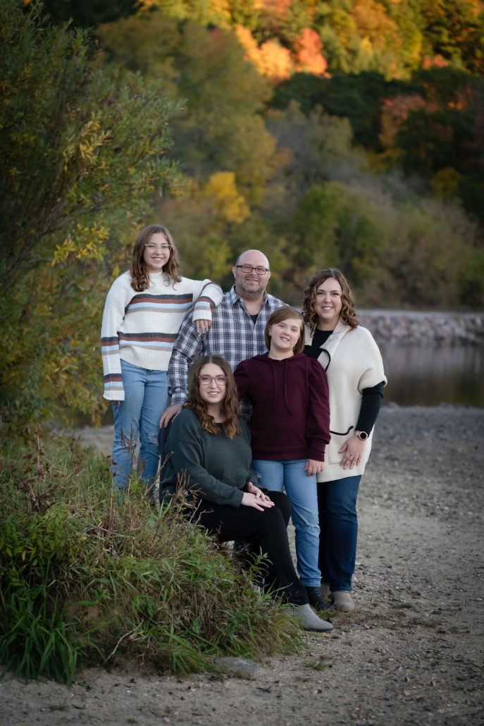 jones family portraits at Devils Lake